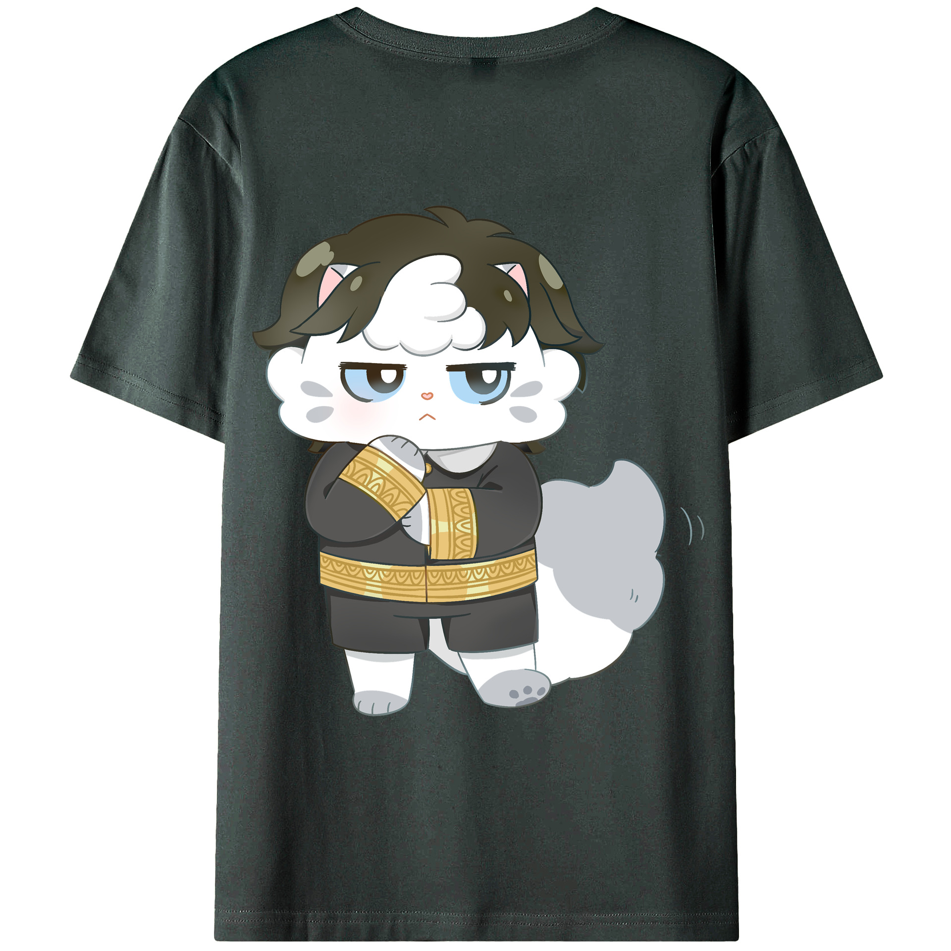 （画像用） SPY×FAMILY间谍家家酒 綿100％ メンズ半袖Tシャツ（バックプリント） 通気性